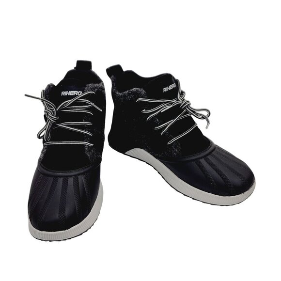 Rihero Snow Boots Sneaker Waterproof Lace Up Anti-Slip Warm Boots Outdoor 9.5 - Picture 4 of 14